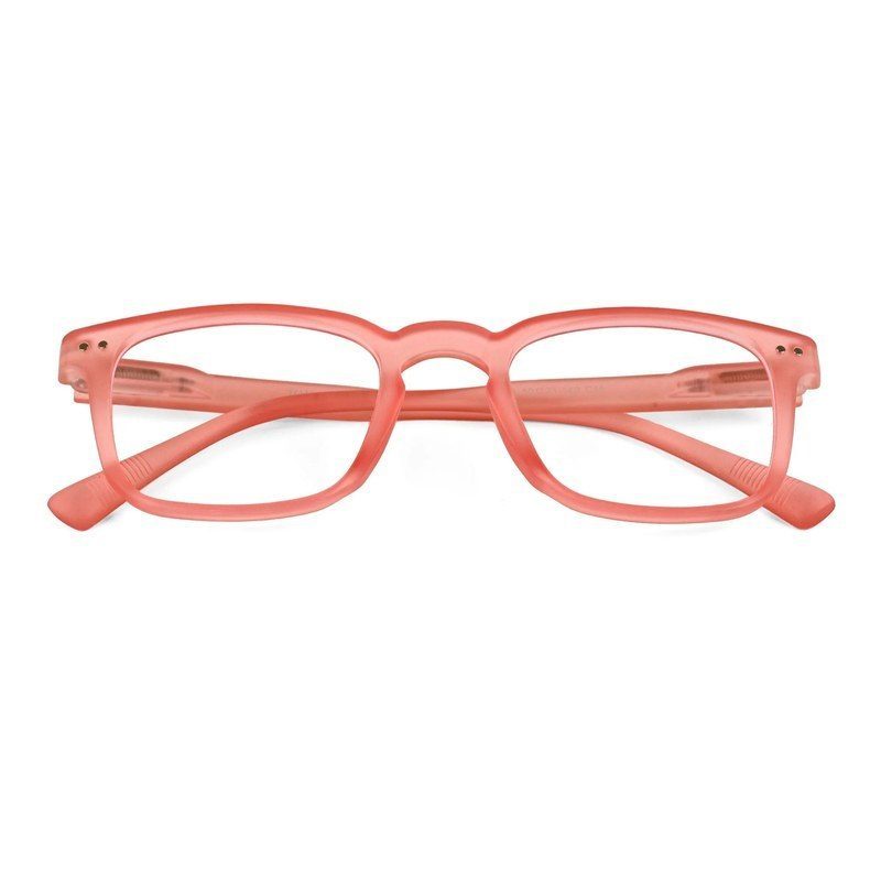 BluArmor Transparent Red Medium Full Rim SQUARE Computer Glasses for Men & Women — Hashtag Eyewears