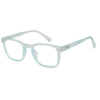 BluArmor Transparent Skyblue Medium Full Rim SQUARE Computer Glasses for Men & Women — Hashtag Eyewears