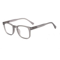 BluArmor Transparent Smoke Medium Full Rim SQUARE Computer Glasses for Men & Women — Hashtag Eyewears