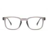 BluArmor Transparent Smoke Medium Full Rim SQUARE Computer Glasses for Men & Women — Hashtag Eyewears