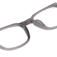 BluArmor Transparent Smoke Medium Full Rim SQUARE Computer Glasses for Men & Women — Hashtag Eyewears