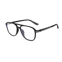 BluLite Black Medium Full Rim Square Computer Glasses for Men & Women — Hashtag Eyewears