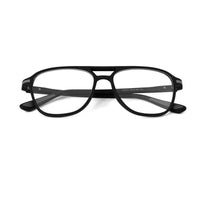 BluLite Black Medium Full Rim Square Computer Glasses for Men & Women — Hashtag Eyewears