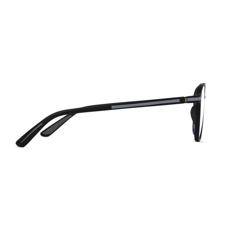 BluLite Black Medium Full Rim Square Computer Glasses for Men & Women — Hashtag Eyewears