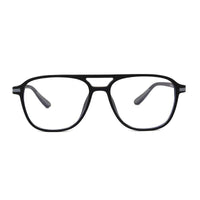 BluLite Black Medium Full Rim Square Computer Glasses for Men & Women — Hashtag Eyewears