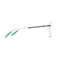 BluLite Transparent Light Green Medium Full Rim Square Computer Glasses for Men & Women — Hashtag Eyewears
