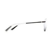 BluLite Transparent White & Black Medium Full Rim Square Computer Glasses for Men & Women — Hashtag Eyewears