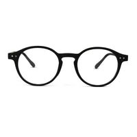 BluShield | Black Medium Full Rim Round Computer Glasses for Men & Women [Blue Block]