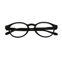 BluShield | Black Medium Full Rim Round Computer Glasses for Men & Women [Blue Block]