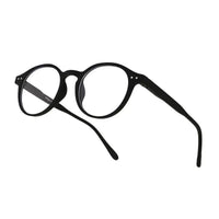 BluShield | Black Medium Full Rim Round Computer Glasses for Men & Women [Blue Block]