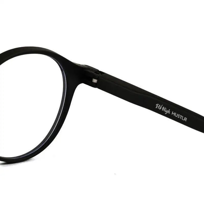 BluShield | Black Medium Full Rim Round Computer Glasses for Men & Women [Blue Block]