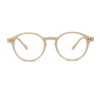 BluShield | Cream Medium Full Rim Round Computer Glasses for Men & Women [Blue Block]