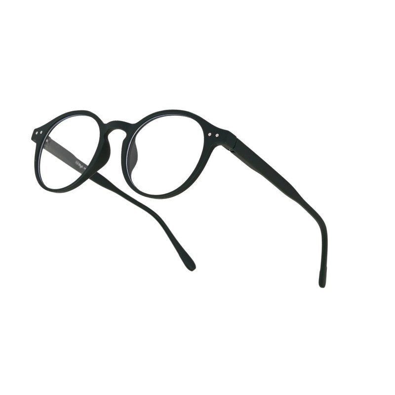 BluShield Green Medium Full Rim CIRCLE Computer Glasses for Men & Women — Hashtag Eyewears