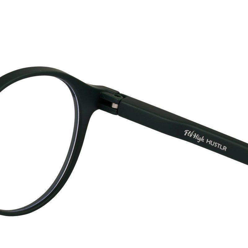 BluShield Green Medium Full Rim CIRCLE Computer Glasses for Men & Women — Hashtag Eyewears