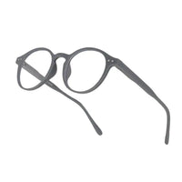 BluShield | Grey Medium Full Rim Round Computer Glasses for Men & Women [Blue Block]