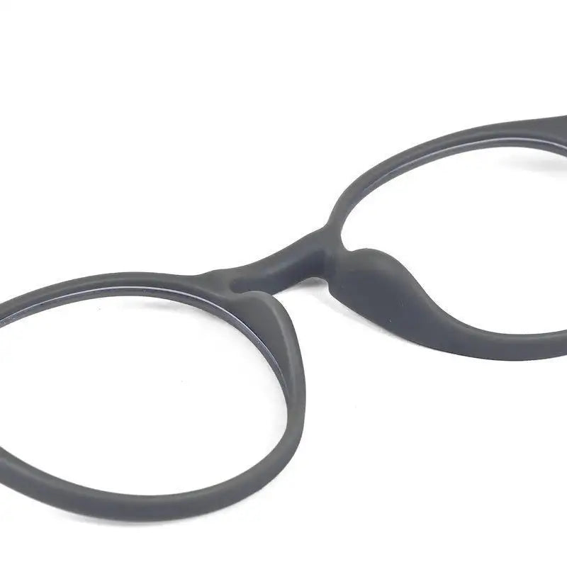 BluShield | Grey Medium Full Rim Round Computer Glasses for Men & Women [Blue Block]