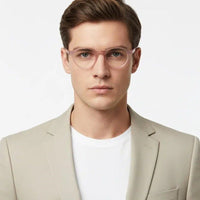 BluShield Transparent Baby Pink Medium Full Rim CIRCLE Computer Glasses for Men & Women — Hashtag Eyewears
