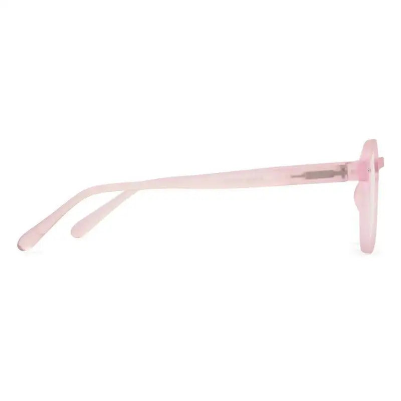 BluShield | Transparent Baby Pink Medium Full Rim Round Computer Glasses for Men & Women [Blue Block]