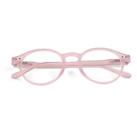 BluShield | Transparent Baby Pink Medium Full Rim Round Computer Glasses for Men & Women [Blue Block]