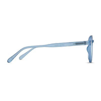 BluShield | Transparent Blue Medium Full Rim Round Computer Glasses for Men & Women [Blue Block]