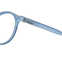 BluShield | Transparent Blue Medium Full Rim Round Computer Glasses for Men & Women [Blue Block]