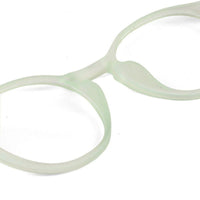 BluShield Transparent Light Green Medium Full Rim CIRCLE Computer Glasses for Men & Women — Hashtag Eyewears