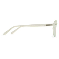 BluShield Transparent Light Green Medium Full Rim CIRCLE Computer Glasses for Men & Women — Hashtag Eyewears
