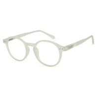 BluShield | Transparent Light Green Medium Full Rim Round Computer Glasses for Men & Women [Blue Block]