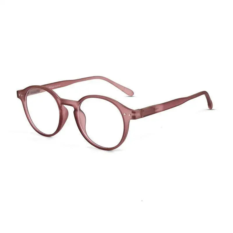 BluShield | Transparent Mate Maroon Medium Full Rim Round Computer Glasses for Men & Women [Blue Block]