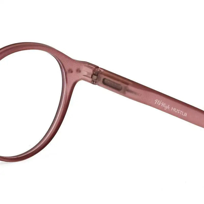 BluShield | Transparent Mate Maroon Medium Full Rim Round Computer Glasses for Men & Women [Blue Block]