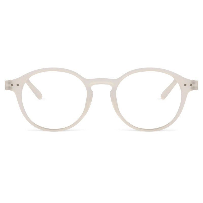 BluShield Transparent Medium Full Rim CIRCLE Computer Glasses for Men & Women — Hashtag Eyewears