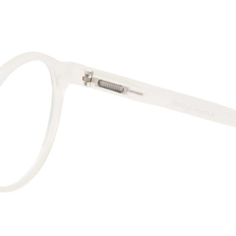 BluShield Transparent Medium Full Rim CIRCLE Computer Glasses for Men & Women — Hashtag Eyewears
