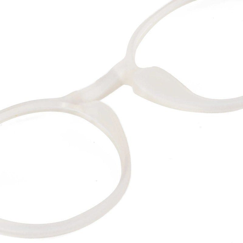 BluShield Transparent Medium Full Rim CIRCLE Computer Glasses for Men & Women — Hashtag Eyewears