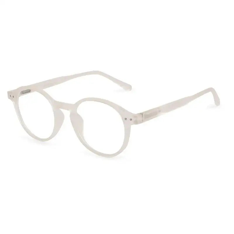 BluShield | Transparent Medium Full Rim Round Computer Glasses for Men & Women [Blue Block]