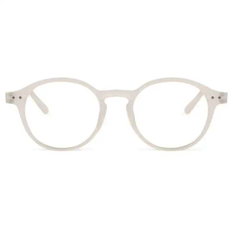 BluShield | Transparent Medium Full Rim Round Computer Glasses for Men & Women [Blue Block]
