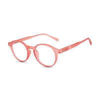 BluShield | Transparent Red Medium Full Rim Round Computer Glasses for Men & Women [Blue Block]