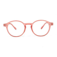 BluShield | Transparent Red Medium Full Rim Round Computer Glasses for Men & Women [Blue Block]