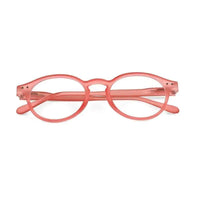 BluShield | Transparent Red Medium Full Rim Round Computer Glasses for Men & Women [Blue Block]