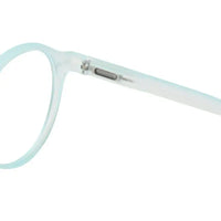 BluShield | Transparent Skyblue Medium Full Rim Round Computer Glasses for Men & Women [Blue Block]
