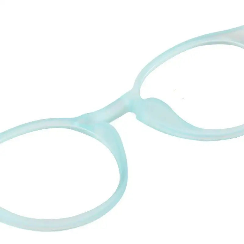 BluShield | Transparent Skyblue Medium Full Rim Round Computer Glasses for Men & Women [Blue Block]