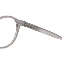 BluShield Transparent Smoke Medium Full Rim CIRCLE Computer Glasses for Men & Women — Hashtag Eyewears