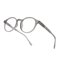 BluShield Transparent Smoke Medium Full Rim CIRCLE Computer Glasses for Men & Women — Hashtag Eyewears