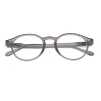 BluShield Transparent Smoke Medium Full Rim CIRCLE Computer Glasses for Men & Women — Hashtag Eyewears