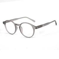 BluShield | Transparent Smoke Medium Full Rim Round Computer Glasses for Men & Women [Blue Block]