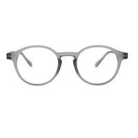 BluShield | Transparent Smoke Medium Full Rim Round Computer Glasses for Men & Women [Blue Block]