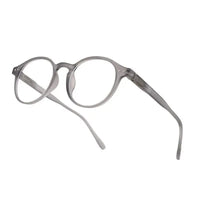 BluShield | Transparent Smoke Medium Full Rim Round Computer Glasses for Men & Women [Blue Block]