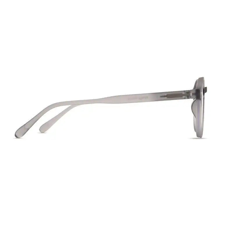 BluShield | Transparent Smoke Medium Full Rim Round Computer Glasses for Men & Women [Blue Block]