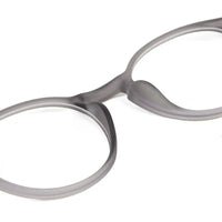 BluShield | Transparent Smoke Medium Full Rim Round Computer Glasses for Men & Women [Blue Block]