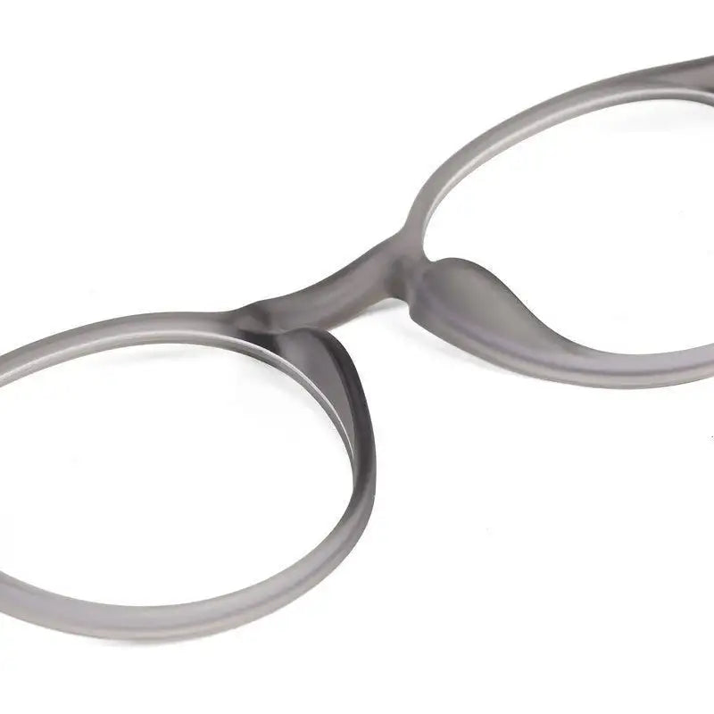 BluShield | Transparent Smoke Medium Full Rim Round Computer Glasses for Men & Women [Blue Block]