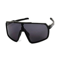 Bolt | Black Extra-Large Half Rim Shield Sports Sunglasses for Men & Women [UV-protected]